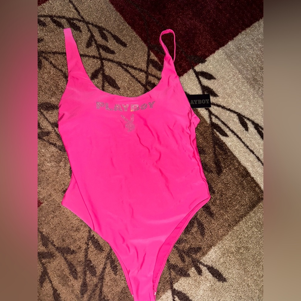 PLAYBOY Hot Pink One-Piece Swimsuit- NWT